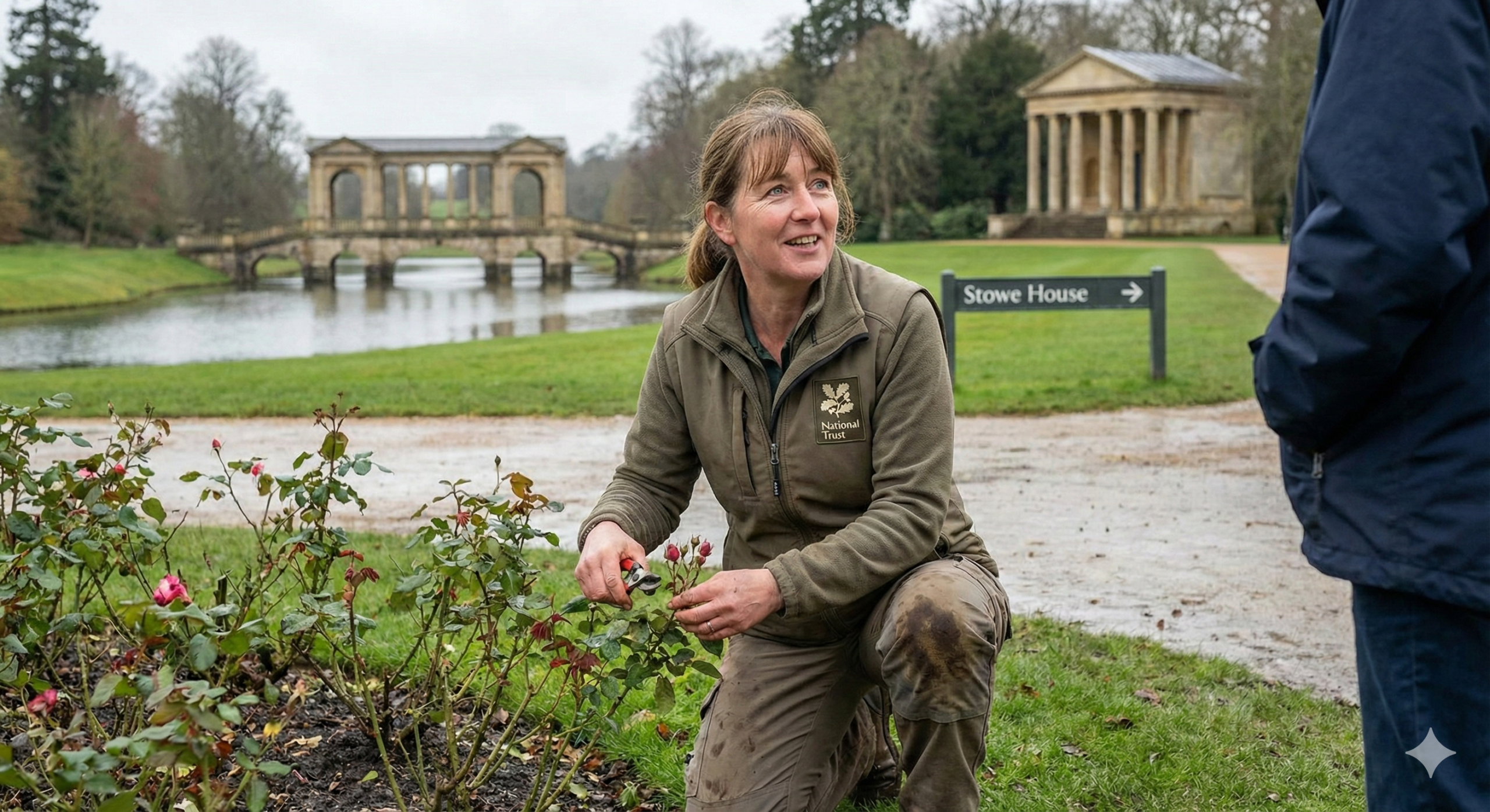 Gardener at the National Trust